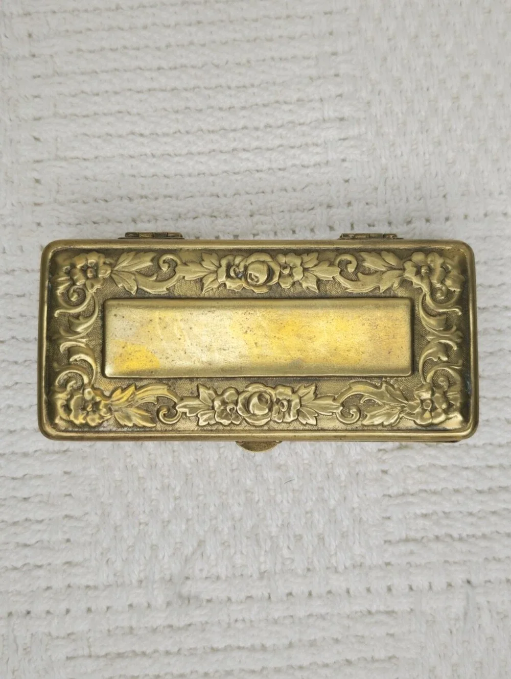 Vintage Gilette safety razor with brass travel case